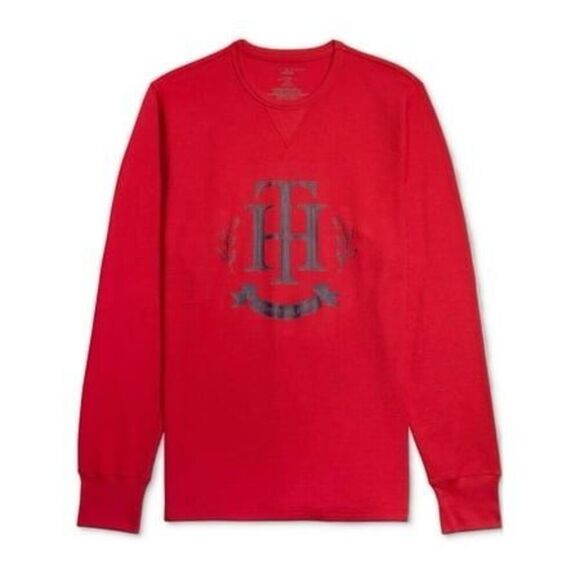 Tommy Hilfiger Mens Big & Tall Waffle Knit Logo Sleep Shirt Size 2XL - Picture 1 of 3